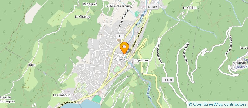 localisation de l'entreprise ASS POUR LA PREFIGURATION MUSEE VOIX ET CHANSON STATION ALLEVARD/ BAINS  ALLEVARD