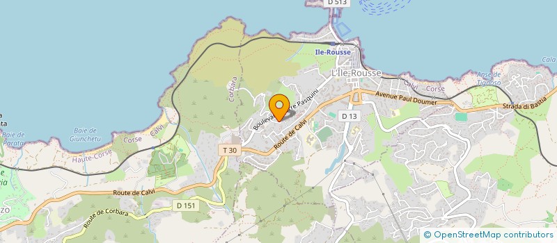 localisation de l'entreprise ASS POUR LA PROMOTION DE L EMPLOI LOCAL à L'ILE ROUSSE