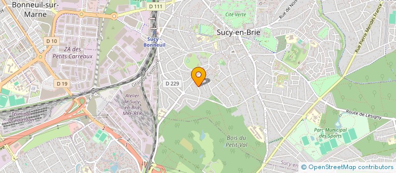 localisation de l'entreprise ASS. POUR LA PROMOTION DE L OEUVRE DE PIERRE PAPALOIZOS à SUCY-EN-BRIE
