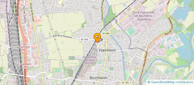 localisation de l'entreprise ASS POUR LA PROMOTION DE PROJETS UNIVERSITAIRES EN INFORMATIQUE  HNHEIM