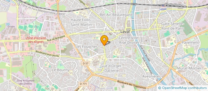 localisation de l'entreprise ASS POUR LA PROMOTION DU TRAVAIL ADAPTE à LAVAL