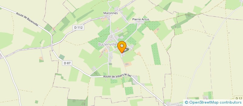 localisation de l'entreprise ASS POUR LA PROTECTION DU PATRIMOINE FUNERAIRE DANS LE CALVADOS  BAZENVILLE