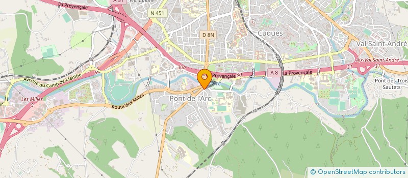 localisation de l'entreprise ASS POUR LA RECHE & EXPERIM EN PSYCHOSOC à AIX-EN-PROVENCE