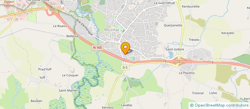 localisation de l'entreprise ASS POUR LA RESTAURATION DU PERS EQUIPEM à MUZILLAC
