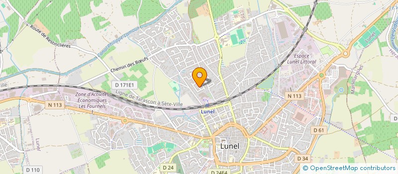 localisation de l'entreprise ASS POUR LA SAUVEGARDE DU PATRIMOINE INCENDIE ET SECOURS DE L'HERAULT à LUNEL