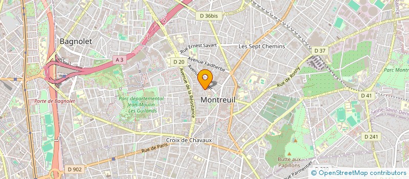 localisation de l'entreprise ASS POUR LA SOLIDARITE ET LA COOPERATION à MONTREUIL