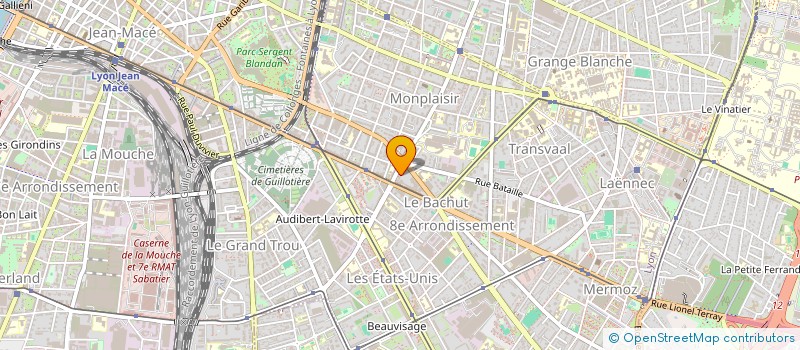 localisation de l'entreprise ASS POUR LA VIE  LYON