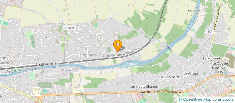 localisation de l'entreprise ASS POUR LE BIEN-ETRE CULTURE DAMPMART à DAMPMART