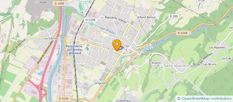 localisation de l'entreprise ASS POUR LE DEVELOP VIE ASSOCIATIVE  PONTCHARRA