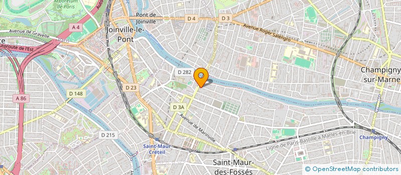 localisation de l'entreprise ASS POUR LE DEVELOPP FORMATIO CONTINU 94 à SAINT-MAUR-DES-FOSSES