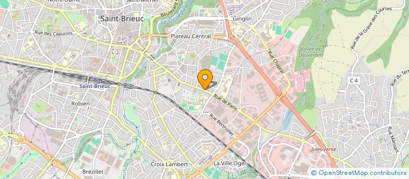 localisation de l'entreprise ASS. POUR LE DEVELOPPEMENT DE L'EMPLOI ET DE LA QUALIFICATION SUR LE TERRITOIRE DU 22 à SAINT-BRIEUC
