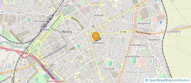 localisation de l'entreprise ASS POUR LE DEVELOPPEMENT DES ECHECS  REIMS