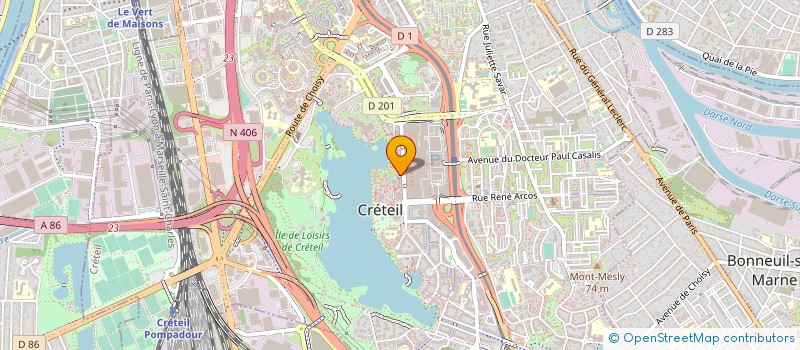 localisation de l'entreprise ASS POUR LE DEVELOPPEMENT DU BURKINA  CRETEIL