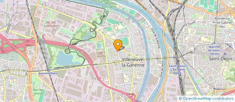 localisation de l'entreprise ASS POUR LE DEVELOPPEMENT DURABLE PAR L'AGRICULTURE BIOLOGIQUE, L'EDUCATION ET LA FORMATION PROFESSIONNELLE (ADABE) à VILLENEUVE-LA-GARENNE