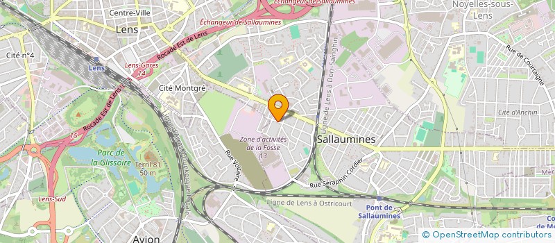 localisation de l'entreprise ASS POUR LE DEVELOPPEMENT INTERCULTUREL  SALLAUMINES