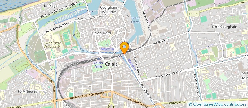 localisation de l'entreprise ASS POUR LE LOGEMENT ETUDIANT A CALAIS  CALAIS