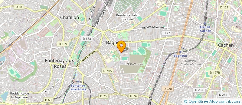 localisation de l'entreprise ASS POUR LE MAINTIEN DE L AGRICULTURE PAYSANNE DE BAGNEUX à BAGNEUX