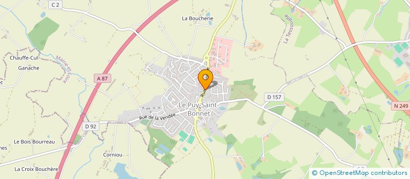 localisation de l'entreprise ASS POUR LE PILOTAGE DES PROJETS RECHERCHE-ENTREPRISE DU POLE ENFANT à CHOLET
