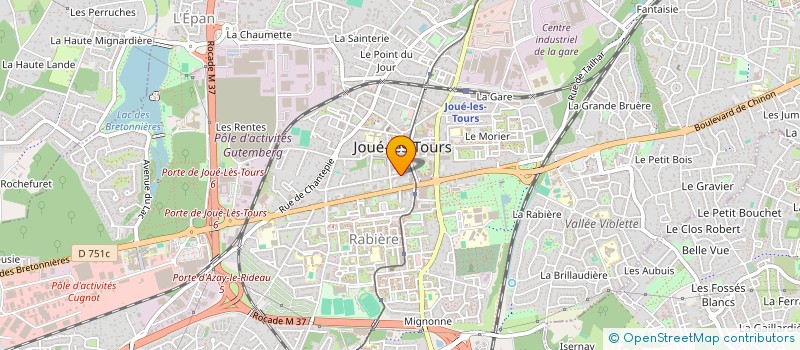 localisation de l'entreprise ASS POUR LE RECUL DES ILLETRISMES I & L à JOUE-LES-TOURS