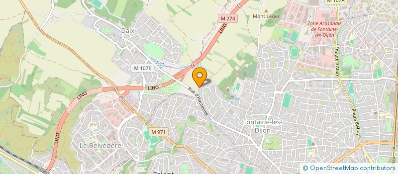 localisation de l'entreprise ASS POUR LES ORGUES DE ST-BERNARD DE FONTAINE-LES-DIJON  FONTAINE-LES-DIJON