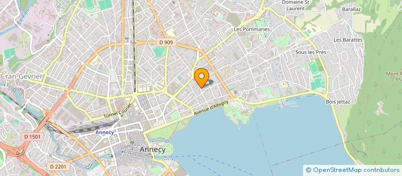localisation de l'entreprise ASS POUR PREINSERTION ETUDIANT LYCEENS à ANNECY
