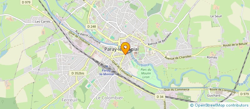 localisation de l'entreprise ASS POUR PROMOTION COMMERCE CHAROLLAIS à PARAY-LE-MONIAL