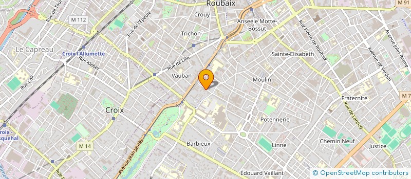 localisation de l'entreprise ASS POUR PROMOTION DANSE YOGA  ROUBAIX