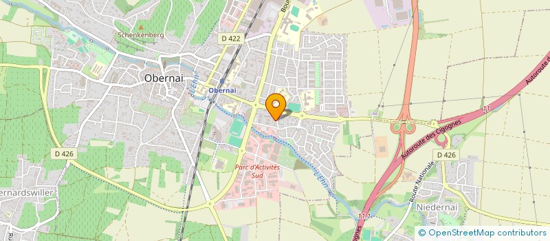 localisation de l'entreprise ASS POUR PROMOTION ECON REG D OBERNAI  OBERNAI