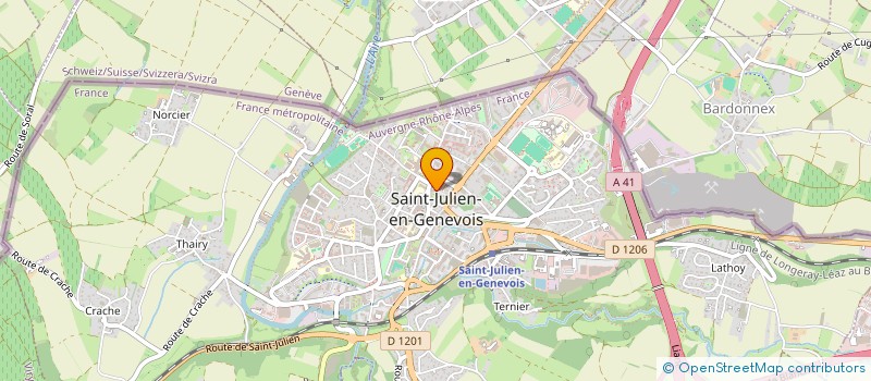 localisation de l'entreprise ASS POUR QUE VIVE MON HOPITAL à SAINT-JULIEN-EN-GENEVOIS