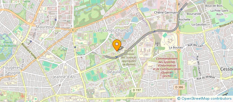 localisation de l'entreprise ASS POUR RECH ETUDE AUD VISUEL  RENNES