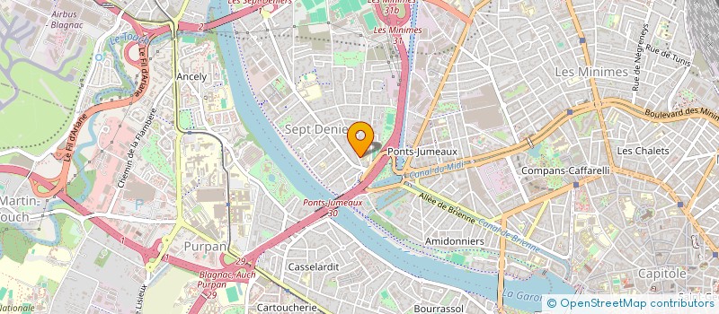 localisation de l'entreprise ASS POUR RETOUR A EMPLOI SALARIES JOB  TOULOUSE