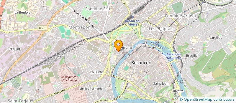 localisation de l'entreprise ASS POUR SUIVI DES JEUNES SCOLARISES  BESANCON