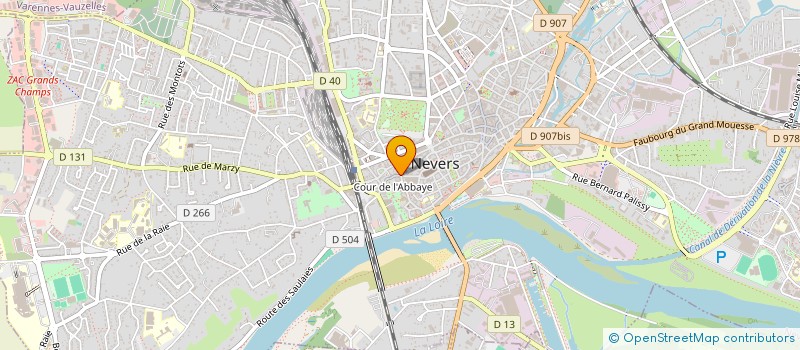 localisation de l'entreprise ASS POUR UNE OUVERTURE VRAIE à NEVERS