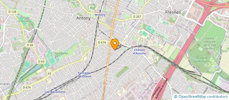 localisation de l'entreprise ASS  POUR UNE SOCIOLOGIE HUMAINE à ANTONY