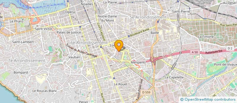 localisation de l'entreprise ASS POUR UNE VIE PAISIBLE à MARSEILLE