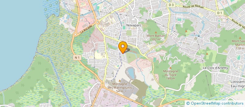 localisation de l'entreprise ASS PR DEVELOPPEMENT FAMILLE GUYANE  CAYENNE