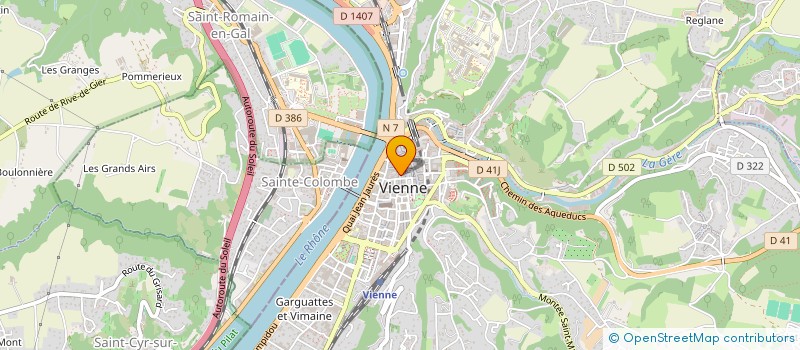 localisation de l'entreprise ASS PR DEVELOPPEMENT & MUSIQUE ACTUELLES à VIENNE