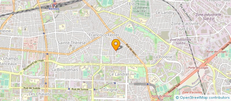 localisation de l'entreprise ASS PRANA  RENNES