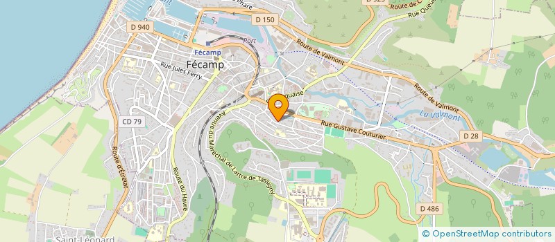 localisation de l'entreprise ASS PRATICIENS CLINIQUE ABBAYE à FECAMP