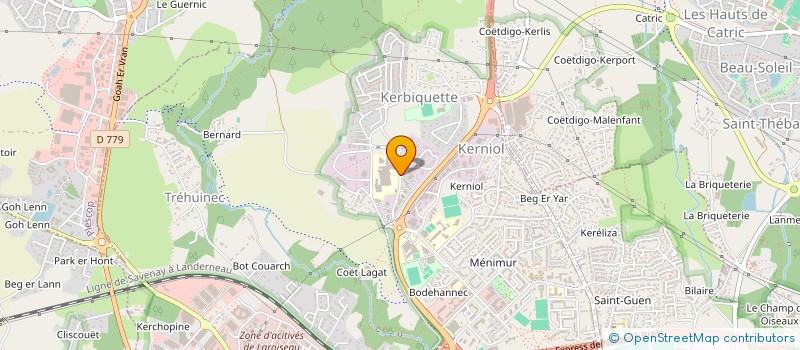 localisation de l'entreprise ASS PRATICIENS CLINIQUE OCEANE à VANNES