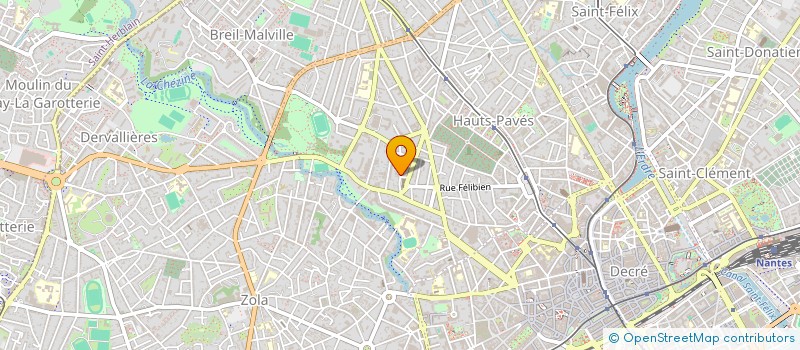 localisation de l'entreprise ASS PRATICIENS O FEUILLET à NANTES