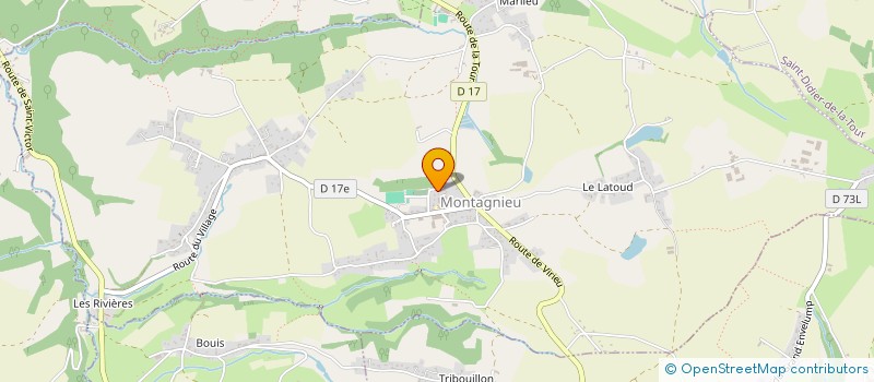 localisation de l'entreprise ASS PRATIQUE DEVELOPPEMENT ARTS MARTIAUX  MONTAGNIEU