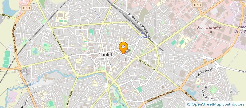 localisation de l'entreprise ASS PRE APPRENT FORMAT MENAG à CHOLET