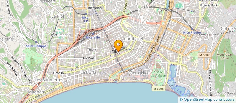 localisation de l'entreprise ASS PREF INTER ORCH UNIV SON VILLAGE-CAMPUS  NICE