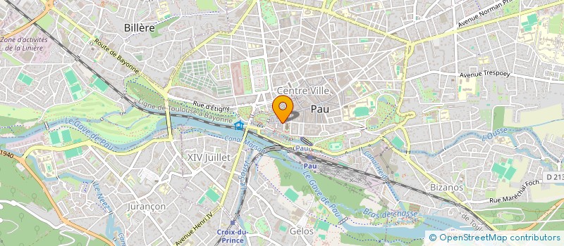 localisation de l'entreprise ASS PREFIGURATION DE L INSTITUT OCCITAN à PAU