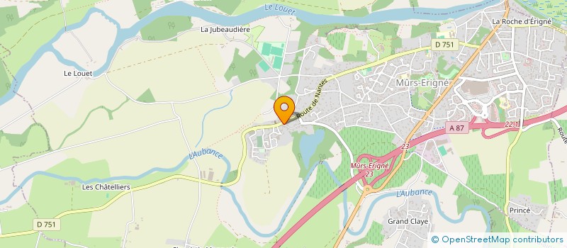 localisation de l'entreprise ASS PREMIER ACTE  MURS-ERIGNE