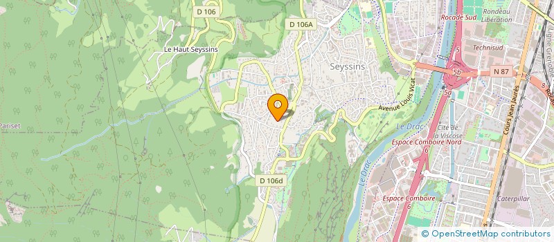 localisation de l'entreprise ASS  PRESERVATION DE L'ENVIRONNEMENT à SEYSSINS