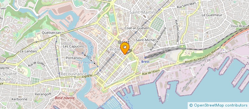 localisation de l'entreprise ASS PRESIDEN MEMBR TRIBUNAL COMMER BREST à BREST