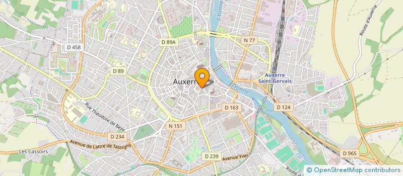 localisation de l'entreprise ASS PRESSE D INFORMATION 89 à AUXERRE