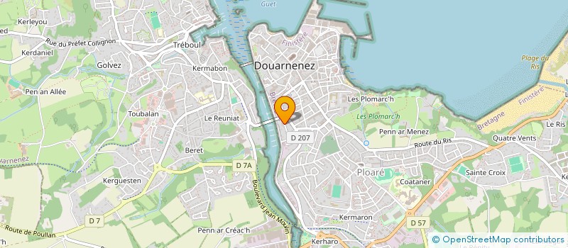 localisation de l'entreprise ASS PREST'ART  DOUARNENEZ